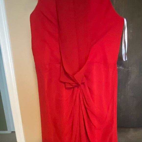 Amelia Couture Red Chiffon Gown, NWOT - Picture 4 of 4